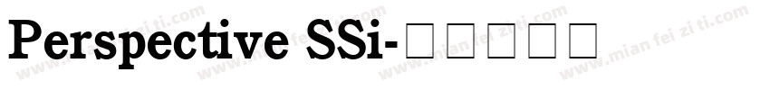 Perspective SSi字体转换